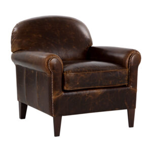 Bastoni Lounge Chair - Chocolate Leather / Leather
