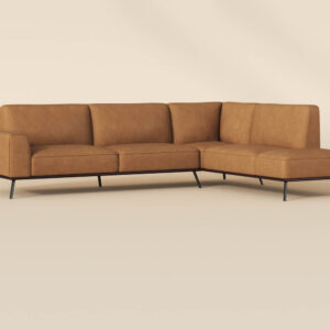 Brandi Sofa Chaise - Raf - Camel Leather / Leather