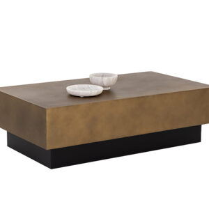 Blakely Coffee Table - Antique Brass