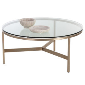 Flato Coffee Table - Antique Brass