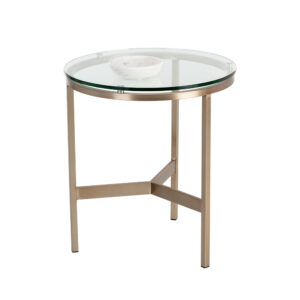 Flato End Table - Antique Brass