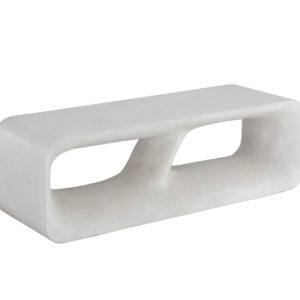 Kurver Bench - White Terrazzo
