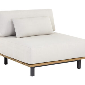 Geneve Modular - Armless Chair - Palazzo Cream / Fabric