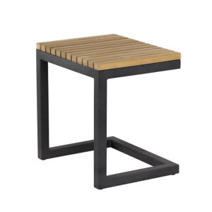 Geneve C-shaped End Table - Natural