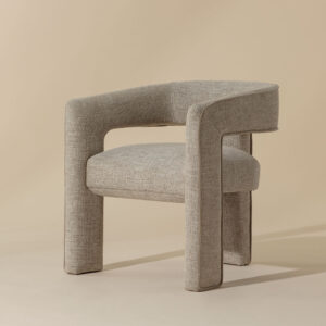 Krasner Dining Armchair - Rhapsody Sand / Fabric