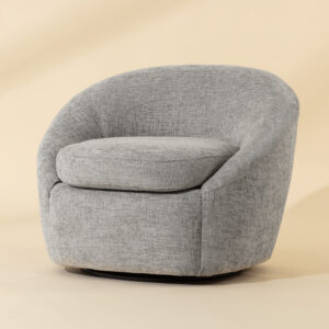 Bliss Swivel Lounge Chair - Husky Grey / Fabric