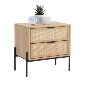 Avida Nightstand - Rustic Oak