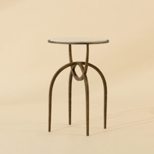 Alicent End Table - White Marble