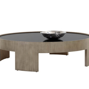 Brunetto Coffee Table - Large - Round - Ash Grey