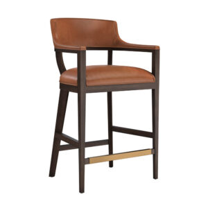 Brylea Barstool - Brown - Shalimar Tobacco / Leather