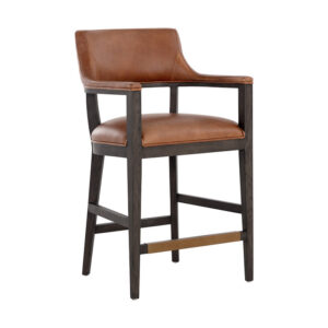 Brylea Counter Stool - Brown - Shalimar Tobacco / Leather