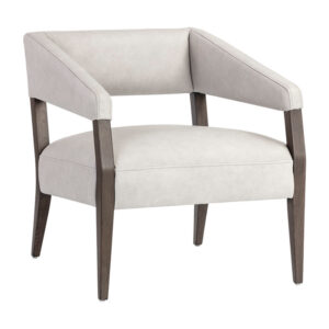 Carlyle Lounge Chair - Saloon Light Grey / Leather