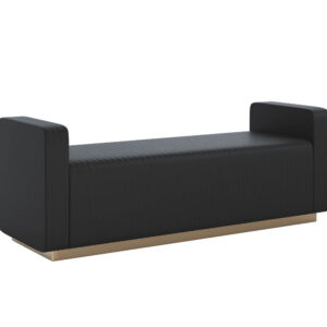 Odette Bench - Maven Black / Faux Leather