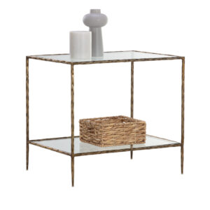 Emine Nightstand - Antique Brass