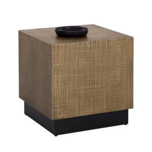 Albans Side Table - Square - Antique Brass