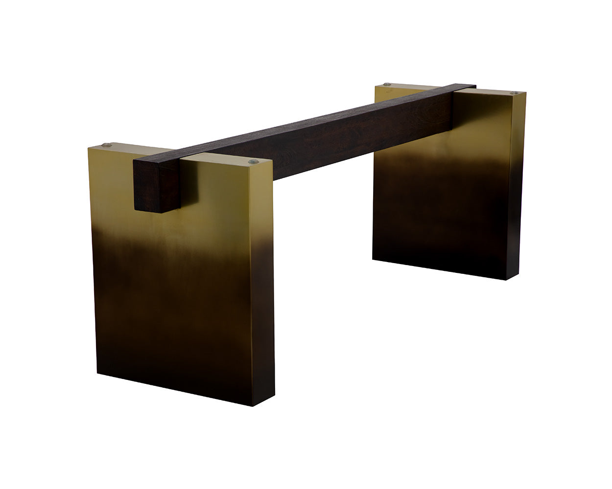 Calvosa Dining Table Base - Gold Black Ombre