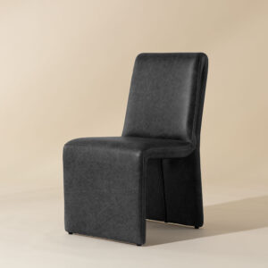 Cascata Dining Chair - Marseille Black / Leather