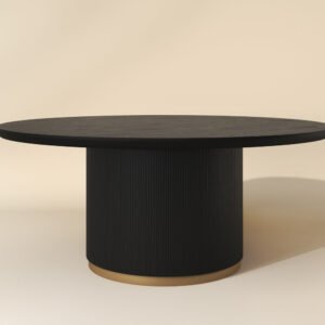 Kalla Dining Table - 68" - Round - Charcoal