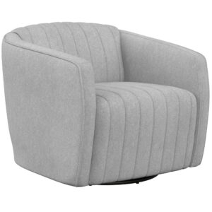 Garrison Swivel Lounge Chair - Liv Dove / Fabric