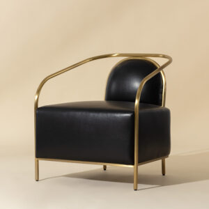 Cicero Lounge Chair - Cantina Black / Bonded Leather