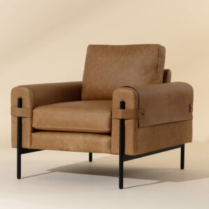 Camus Armchair - Ludlow Sesame / Leather
