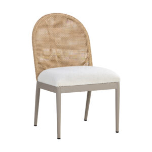 Calandri Dining Chair - Natural - Louis Cream / Fabric