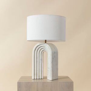 Sensi Table Lamp - White Marble