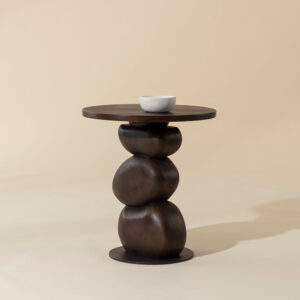 Paplo End Table - Medium Brown - Dark Brown