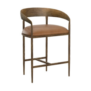 Zanatta Counter Stool - Tan #3 / Leather