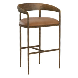 Zanatta Barstool - Tan #3 / Leather