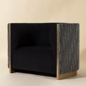 Larron Armchair - Abbington Black / Hobbes Night / Fabric