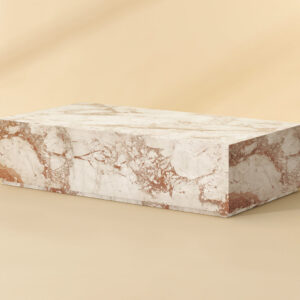 Laros Coffee Table - Rectangular - Crema Breccia Marble
