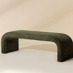 Nahara Bench - Bergen Olive / Fabric