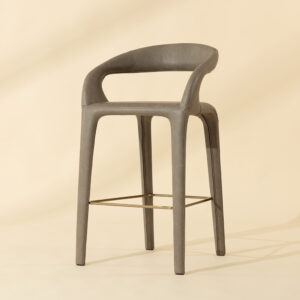 Atika Barstool - Ivanhoe Mineral / Faux Leather
