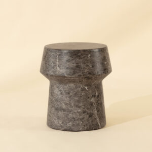Brie End Table - Dark Emperador