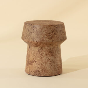 Brie End Table - Burl Veneer