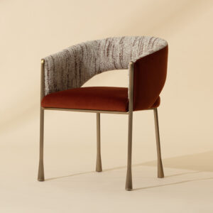 Jahara Dining Armchair - Meg Rust / Terri Nutmeg / Fabric