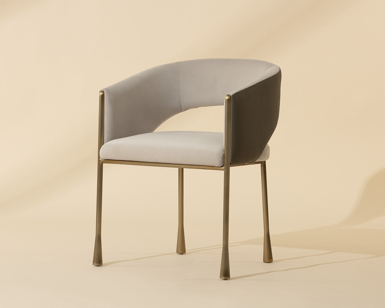 Jahara Dining Armchair - Meg Taupe / Porcini Taupe / Fabric