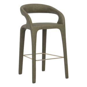 Atika Barstool - Ivanhoe Pine / Faux Leather
