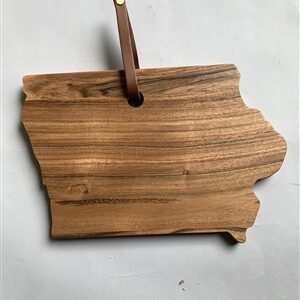 Acacia Wood "Iowa" Cutting Board - A - Natural