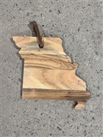 Acacia Wood "Missouri" Cutting Board - A - Natural