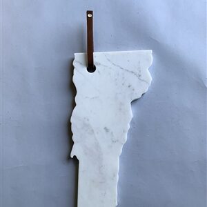 Lg Polished Marble "Vermont" Cutting Board - A - White