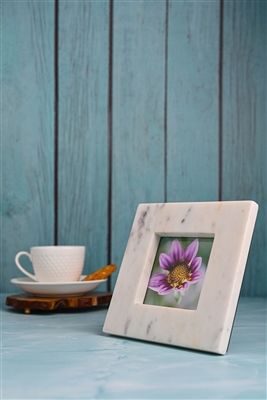 Marble Frame White 3.5 X 3.5 - WHITE - Imagen 4
