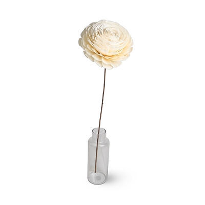 Shola Beauty Rose 10.5" with Stick - Natural