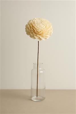 Shola Beauty Rose 10.5" with Stick - Natural - Imagen 5