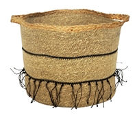 Seagrass Basket w/ Handles 14Dia- A - Multi