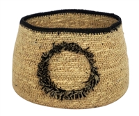 Seagress Basket 8.5Dia - A - Natural & Black