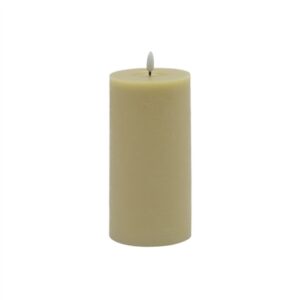 Large Champagne Flameless Pillar Candle - Champagne