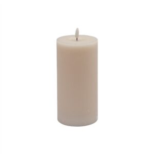 Large Pink Flameless Pillar Candle - Pink
