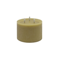 3 wick Small Dark Champagne Flameless Candle - Dark Champagne